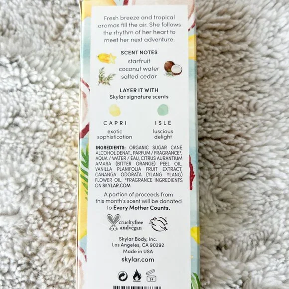 Skylar Coco Colada Eau de Toilette – 10mL Rollerball – Tropical, Fresh, Authenti - Picture 4 of 4